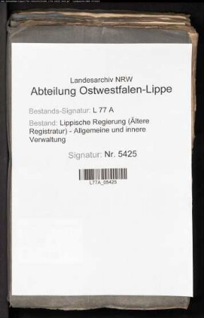 Judengeleit im Amt Schieder