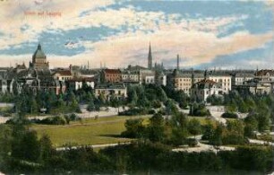 Blick auf Leipzig