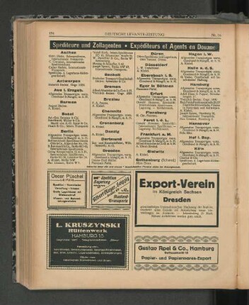 Spediteure und Zollagenten - Exüéditeurs et Agents en Douane.