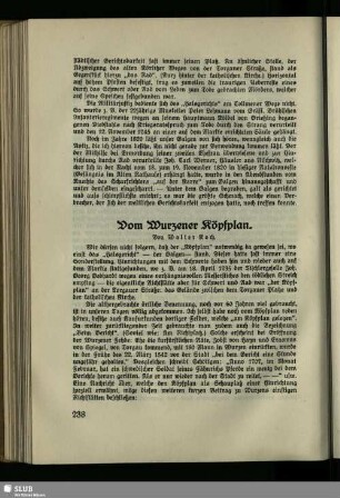Vom Wurzener Köpfplan