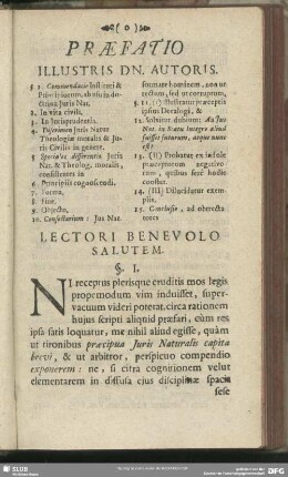 Praefatio Illustris Dn. Autoris
