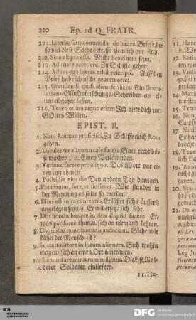 Epist. II.