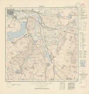 2239 (alte Nr.: 850) Güstrow, Meßtischblatt (4cm - Karte)