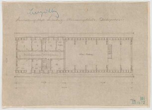 Fischer, Theodor; Lindenberg / Allgäu (Bayern); Haushaltungsschule mit Ökonomiegebäude und Kapelle - Grundriss DG