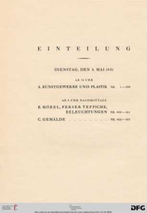 Einteilung
