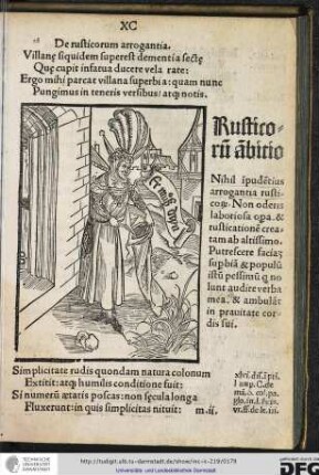 De rusticorum arrogantia.