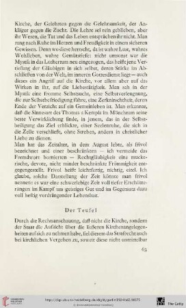 c) Der Teufel