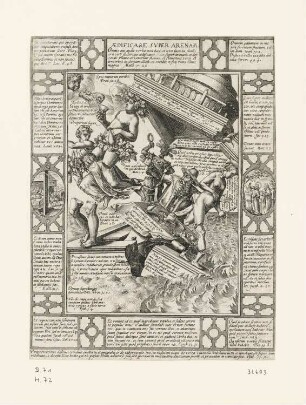 Aedificare super Arenam, Blatt 9 der Folge "Allegorie des christlichen Glaubens"