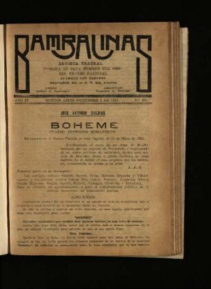 Bohême : Cuatro episodios románticos