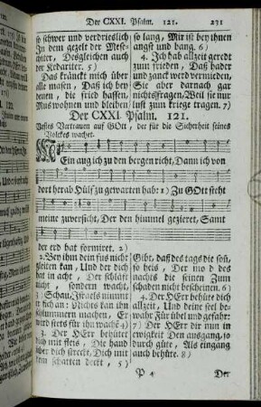 Der CXXI. - CXXX. Psalm