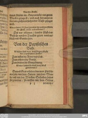 Von der Papistischen Busse.