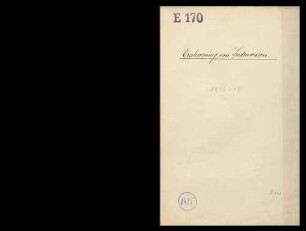 Beschwerung von Seidenwaren und Einfuhr beschwerter Seidenwaren aus der Schweiz