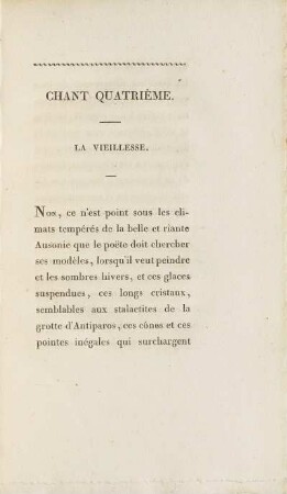 Chant Quatrième. La Vieillesse