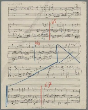 Symphonies, orch, op. 44/4, G-Dur, Sketches - BSB Mus.coll. 7.38 : [without title]