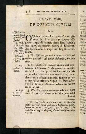 426-432, Caput XVIII