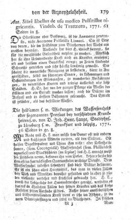 Die heilsamen Wirkungen des Wasserfenchels oder sogenannten Peersaat bey verschiedenen Krankheiten.
