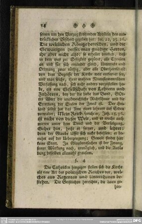 §. 4. Der Catholiken unrichtiger Begriff davon