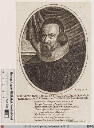 Bildnis Johann Georg Dorsch (lat. Dorscheus od. Dorschaeus)