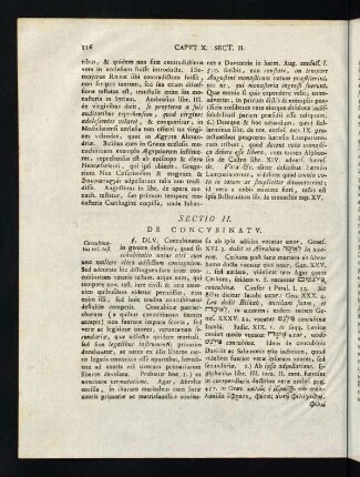 116-122, Sectio II. De Concubinatu.