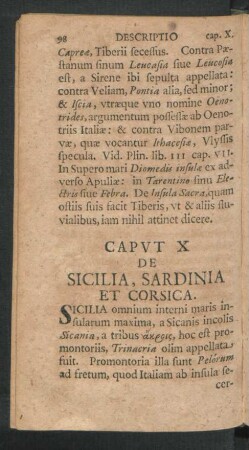 Caput X. De Sicilia, Sardinia Et Corsica.