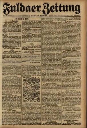 Ausgabe vom Montag, den 29. April 1918.
