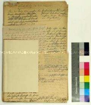 Handschriftliche Notizen von Friedrich Nippold zur Herausgabe der "Erinnerungen" des Generalfeldmarschall Hermann von Boyen