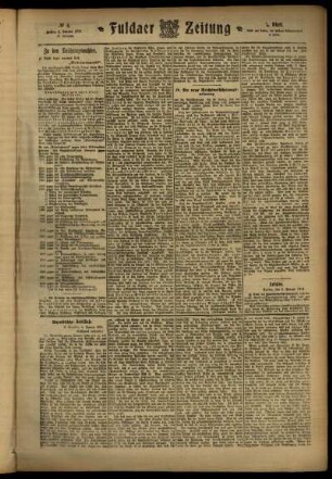 Zweite Ausgabe vom Freitag, den 05. Januar 1912.