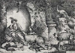 Circe verwandelt die Gefährten des Odysseus in Tiere