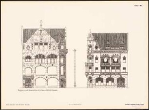 Neue Fassaden für Bremens Altstadt Ergebnis aus d. Wettbewerbe d. Vereins Lüder von Bentheim in Bremen, bearb. v. Richard Landé, Leipzig: Seitenansichten