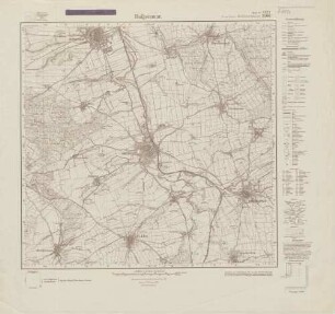 4522 (alte Nr.: 2590) Hofgeismar, Meßtischblatt (4cm - Karte)