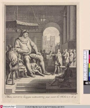 Maitre Janotus harangue Gargantua pour ravoir les Cloches