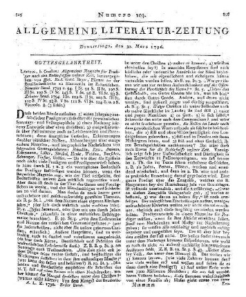 Journal für Prediger. B. 27-28 oder Neues Journal für Prediger. Bd. 7-8. Halle: Kümmel 1793-94