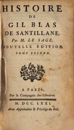 Histoire de Gil-Blas de Santillane, 2