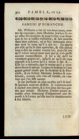 Samedi & Dimanche.
