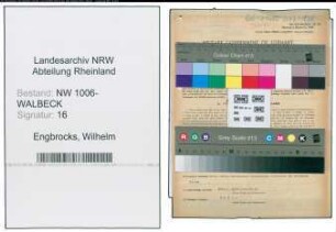 Entnazifizierung Wilhelm Engbrocks , geb. 08.05.1887 ()