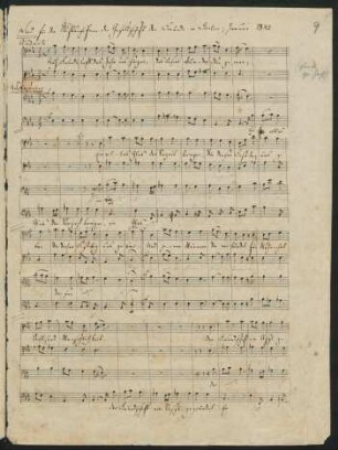 Auf Freunde lasst das Jahr uns singen; Coro maschile; Es-Dur; MWV G 32