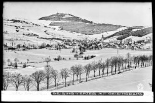 Altenberg-Geising im Erzgebirge mit Geisingberg, im Winter