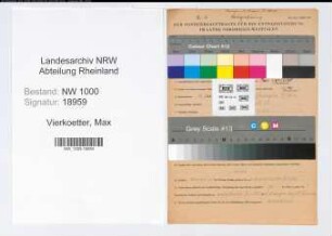 Entnazifizierung Max Vierkoetter, geb. 13.12.1887 (Tankwart)