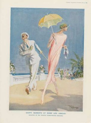 Happy moments at home and abroad. (Snapped by Mr. Punch's three-colour process.)