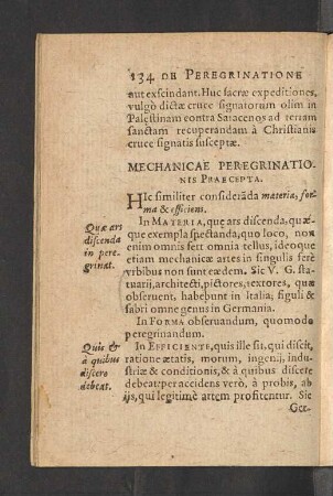 Mechanicae Peregrinationis Praecepta.
