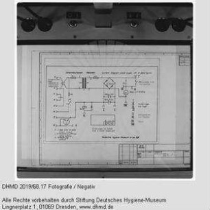 Technischer Plan - "Stromlaufplan Netzteil current diagram: power supply unit of glass figures"