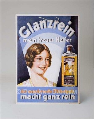 Reklameschild "Glanzrein"
