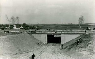 Reichsautobahn München-Ulm Günzburg, Deutschland, 1936-1937