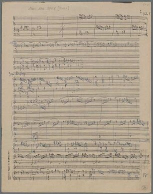 Duett-Concertino, cl, fag, strings, arp, TrV 293, Sketches - BSB Mus.ms. 9051 : [without title]