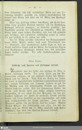 Achtes Kapitel. Rückkehr nach Spanien und Aufnahme daselbst