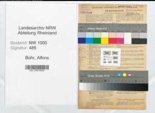 Entnazifizierung Alfons Bohr, geb. 14.09.1896 (Schmelzer)