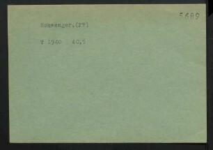 Schwenger, NN.