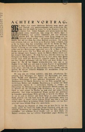 103-117, Achter Vortrag