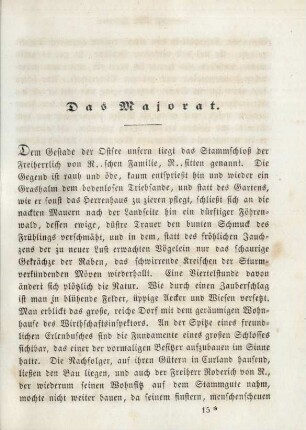 Das Majorat