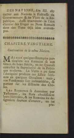 Chapitre vingtieme.